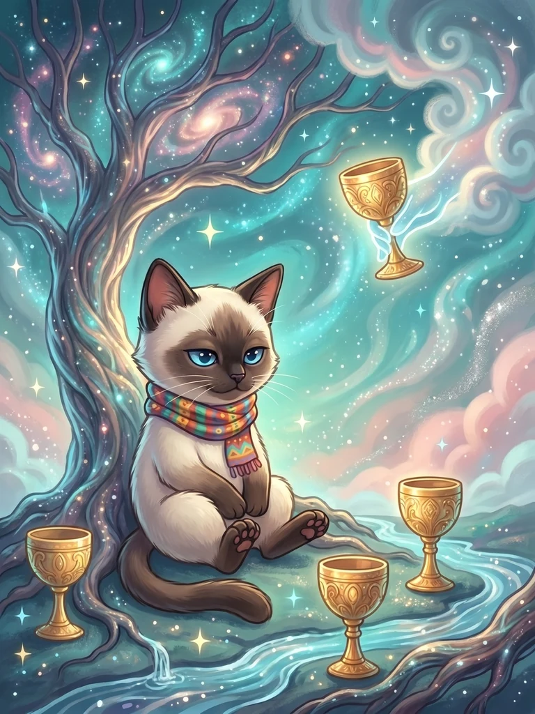 4 of Cups Reversed tarot card