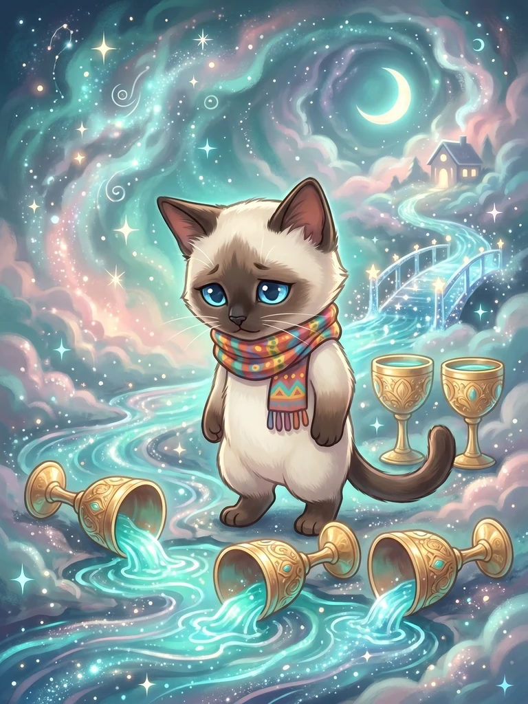 5 of Cups tarot card