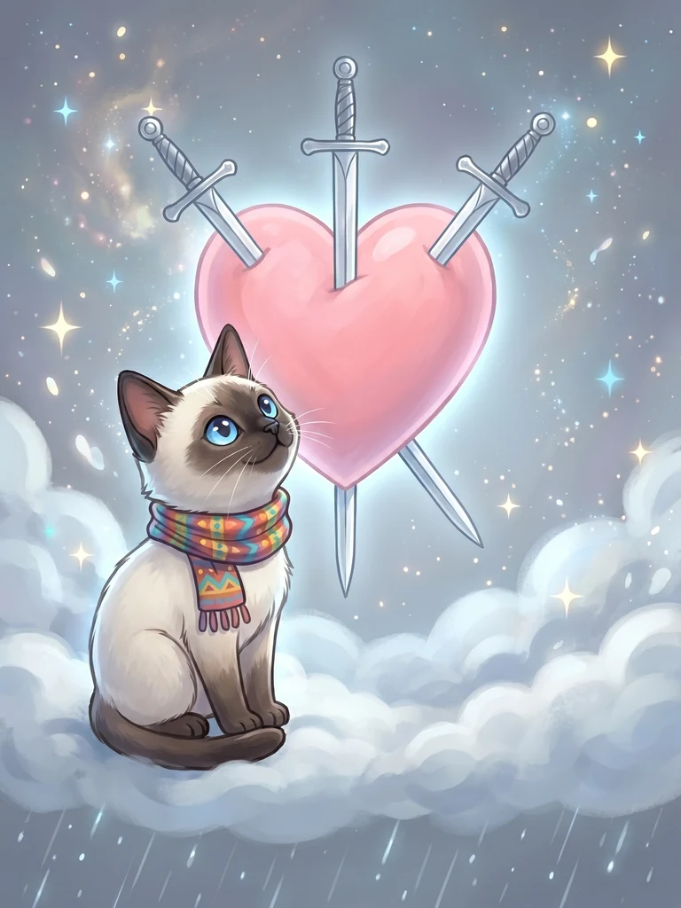 3 of Swords Reversed tarot card