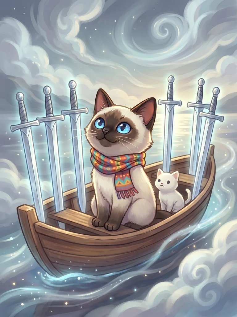 6 of Swords tarot card